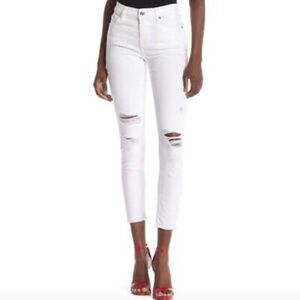 7 for all mankind white jeans size 26